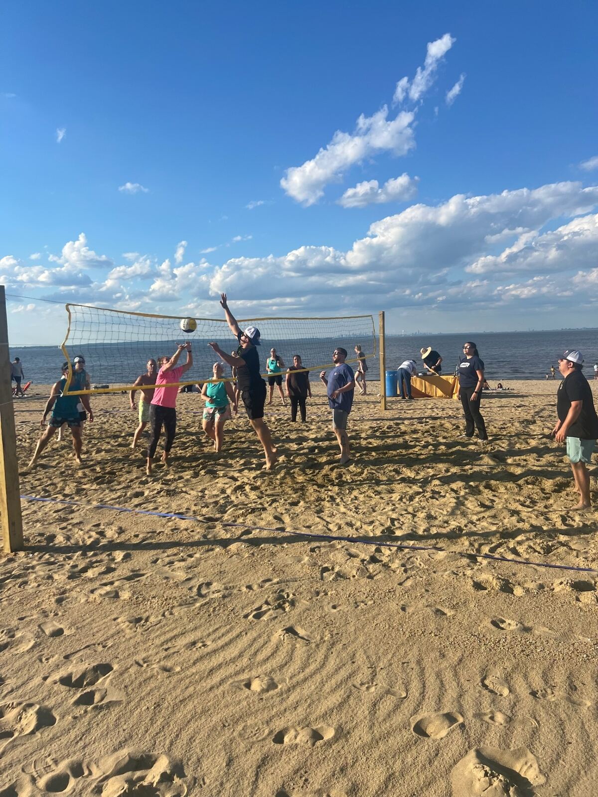 Beach volleyball league moment 1